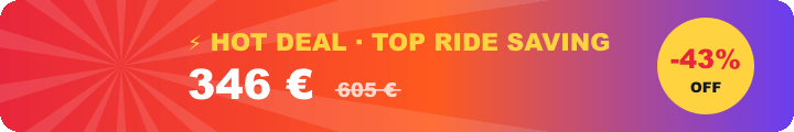 Hot deal: 43% off a ride