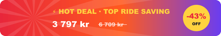 Hot deal: 43% off a ride